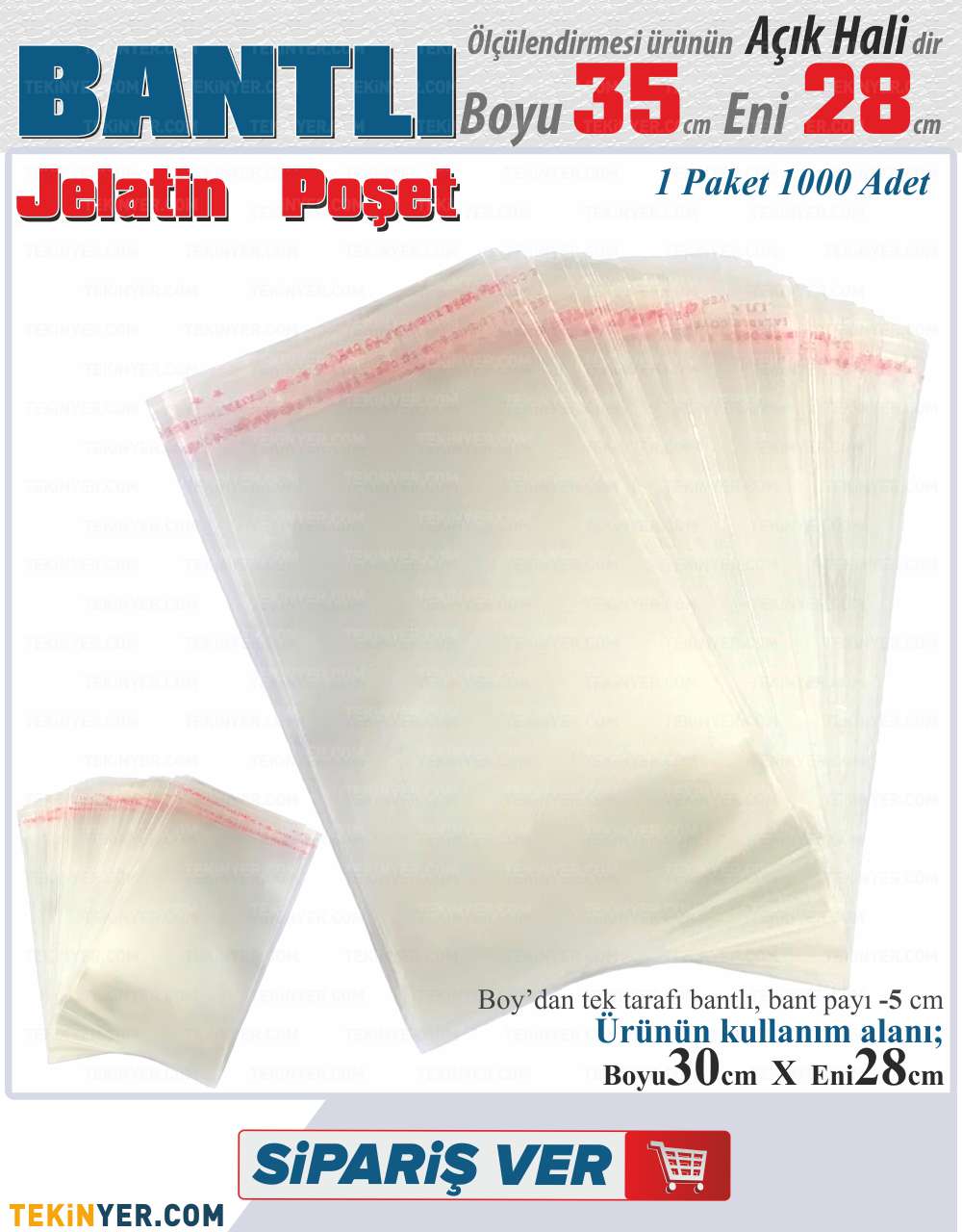 28x35 Bantlı Jelatin