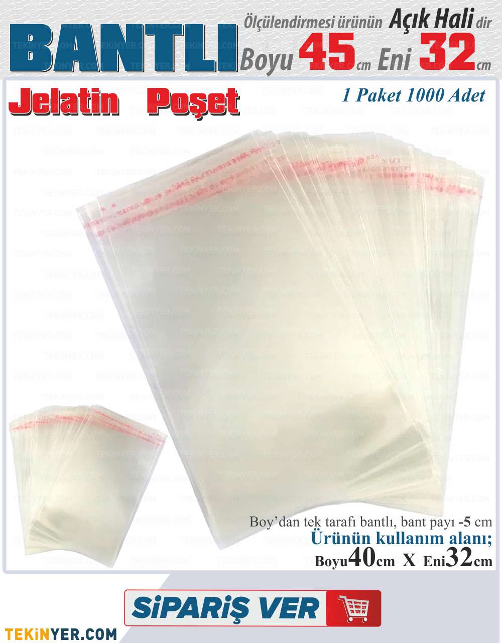32x45 Bantlı Jelatin