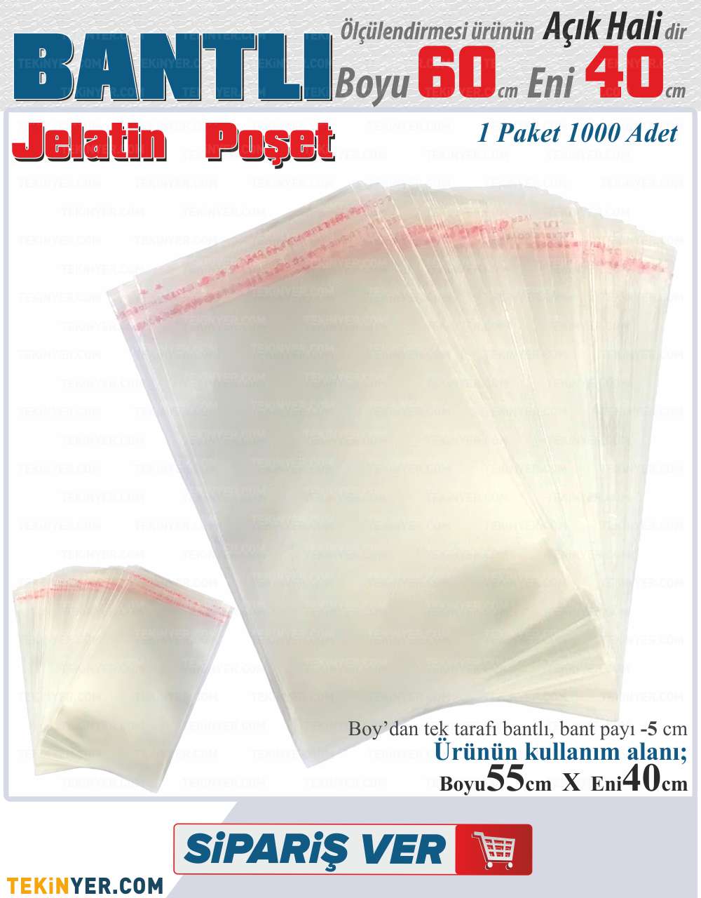 40x60 Bantlı Jelatin